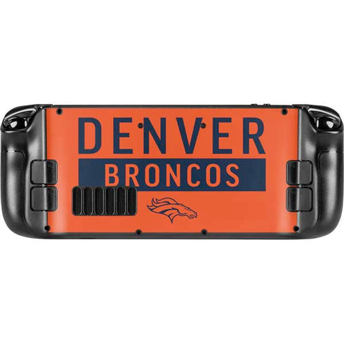 NFL Denver Broncos Orange Performance Series Steam Deck Handheld Gaming Computer Skin